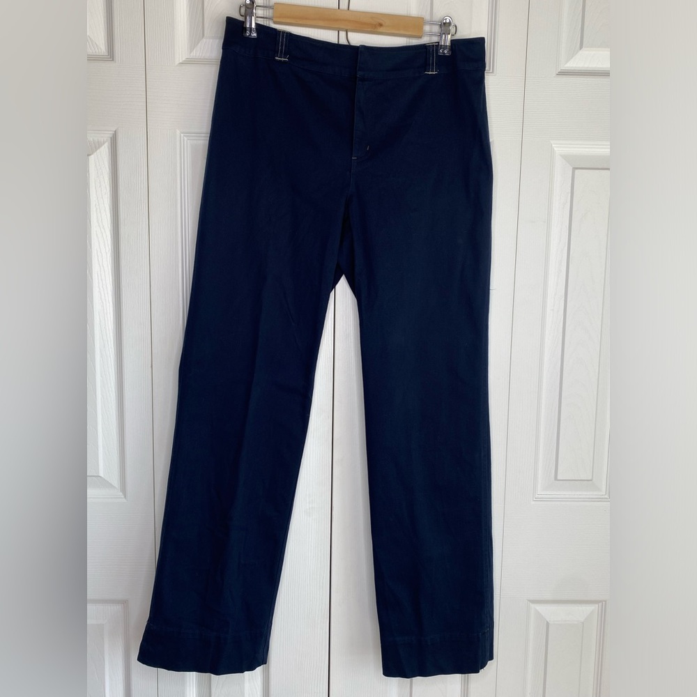 First Issue by Liz Claiborne Women's Pants Vintage Navy Blue Straight Leg Sz 8
